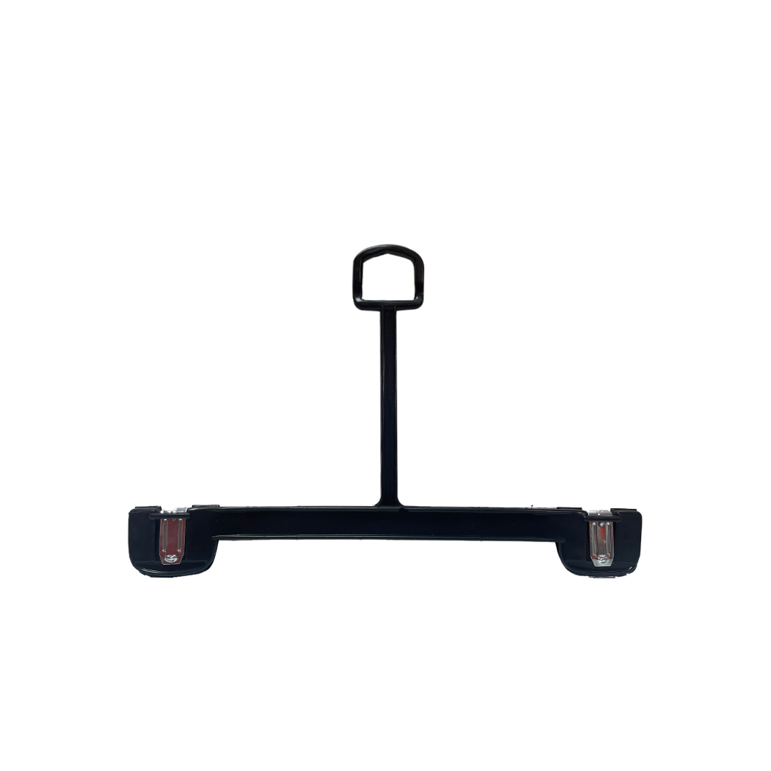 10 INCH PLASTIC BOTTOM HANGERS WITH LOOP & METAL CLIPS 500 BOX - NB 1100 - Ethic Solutions -