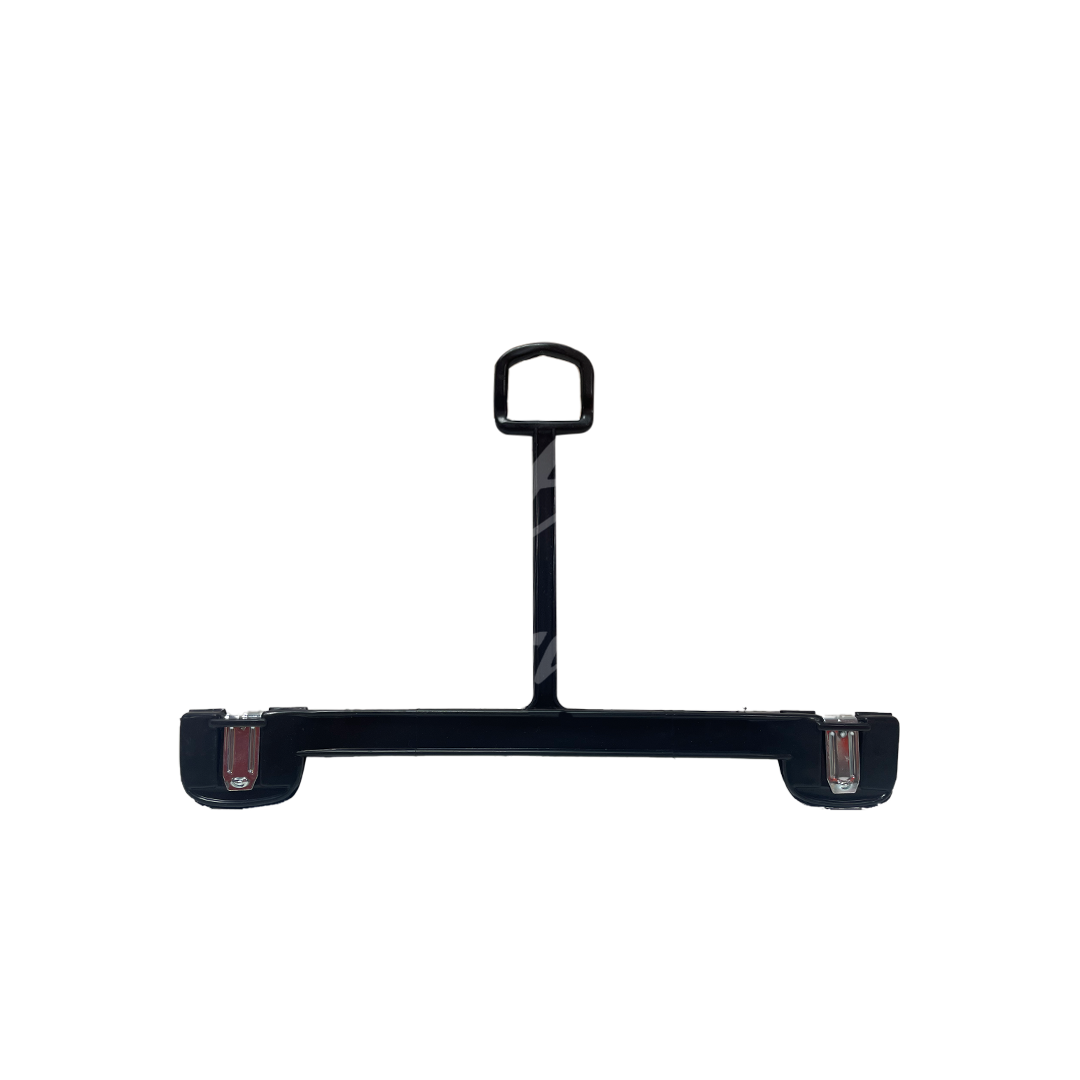 10 INCH PLASTIC BOTTOM HANGERS WITH LOOP & METAL CLIPS 500 BOX - NB 1100