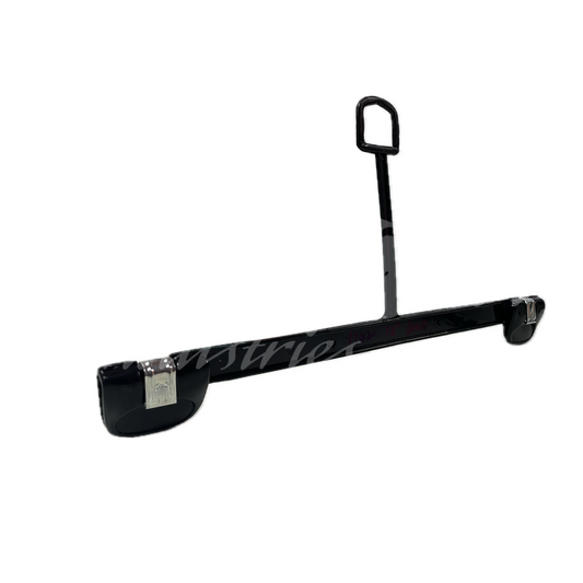 12 INCH PLASTIC BOTTOM HANGERS WITH LOOP & METAL CLIPS 500 BOX - NB 1102