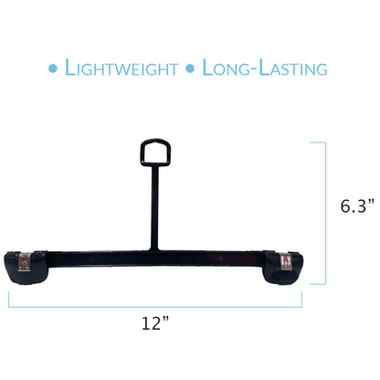12 INCH PLASTIC BOTTOM HANGERS WITH LOOP & METAL CLIPS 500 BOX - NB 1102 - Ethic Solutions -