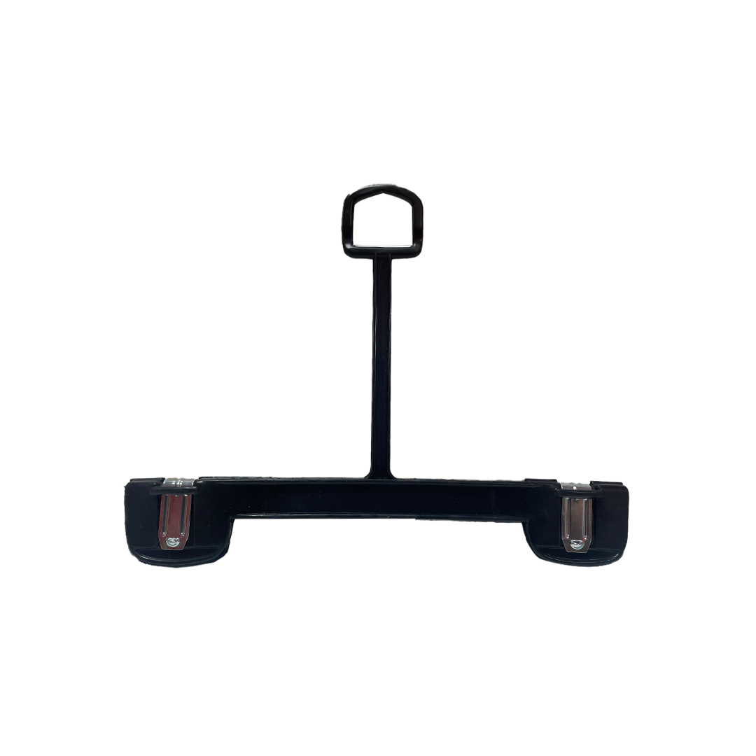 8 INCH PLASTIC BOTTOM HANGERS WITH LOOP & METAL CLIPS 500 BOX - NB 1104 - Ethic Solutions -