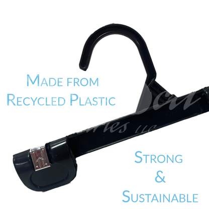 8 INCH PLASTIC BOTTOM HANGERS WITH METAL CLIPS 500 BOX - NB KS 1004