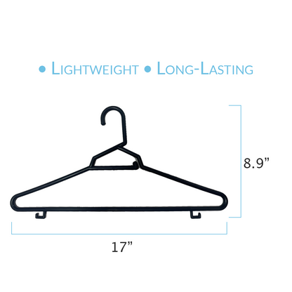 17 INCH PLASTIC ROUND TOP HANGERS 250 BOX - NB KSS 17 - Ethic Solutions -