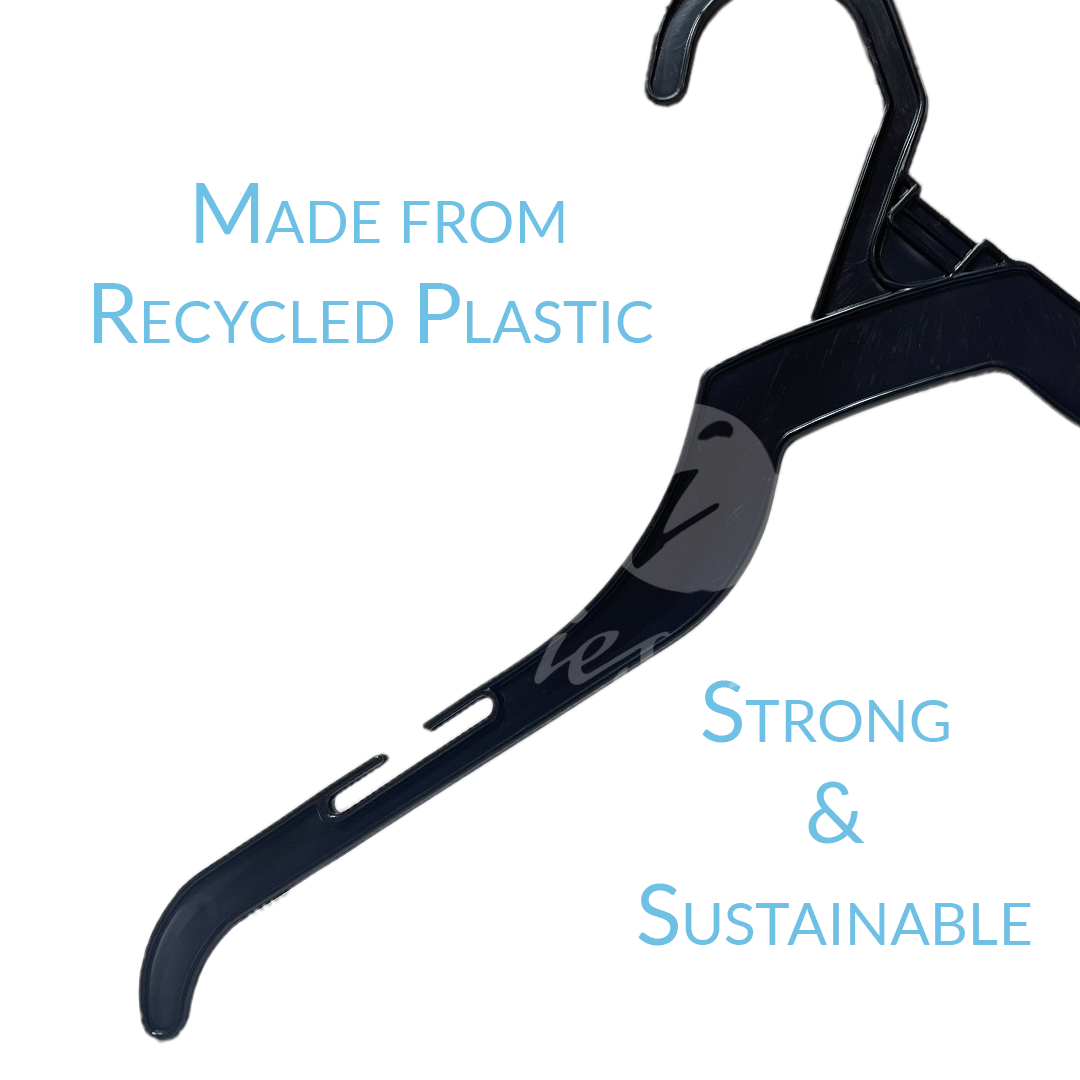 14 INCH PLASTIC TOP HANGERS 500 BOX - NB 227