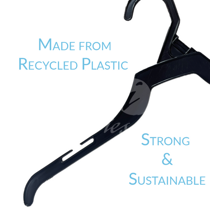 12 INCH PLASTIC TOP HANGERS 500 BOX - NB W226