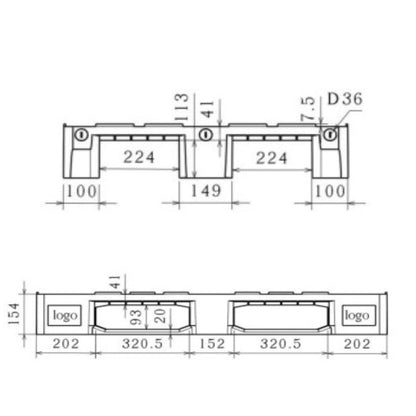 Euro Pallet – Solid Surface with Safety Rims (Model: PL120816/H) - Ethic Solutions -