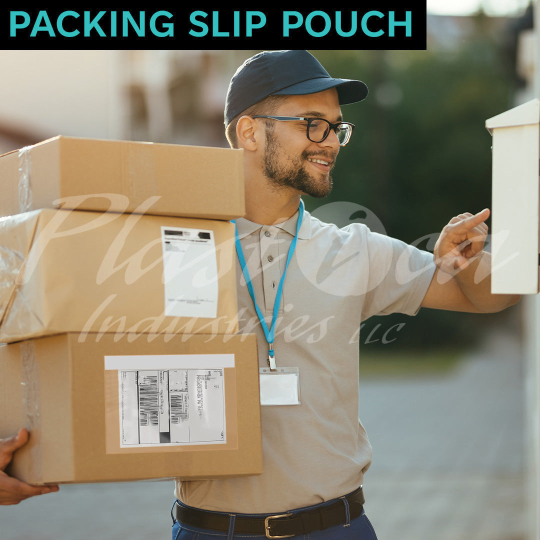 320mm x 240mm Self Adhesive Document Pouch Clear Recycled AWB Bag for Shipping Air Way Bill Packing Slip Pouch Shipping Envelope Label Sticker