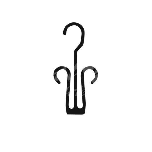 PLASTIC SLIPPER HANGER 500 PACK -  SLIPPER-01