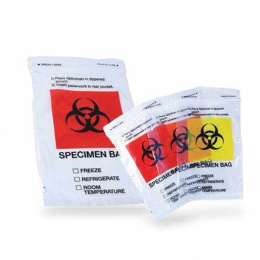 Specimen Bags 6"x9" | Medical Sample Bags | Biohazard & Pathology Specimen Pouches – Red, Orange, Yellow