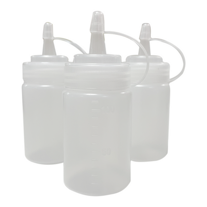 Squeeze Bottles – 120ml / 4oz Plastic Condiment Dispensers with Caps for Ketchup, Mustard, Sauces, Oil & More – Refillable & Easy to Use