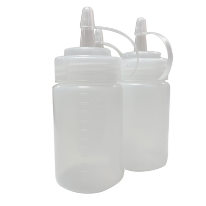 Squeeze Bottles – 120ml / 4oz Plastic Condiment Dispensers with Caps for Ketchup, Mustard, Sauces, Oil & More – Refillable & Easy to Use