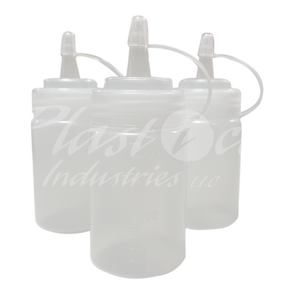 Squeeze Bottles – 120ml / 4oz Plastic Condiment Dispensers with Caps for Ketchup, Mustard, Sauces, Oil & More – Refillable & Easy to Use