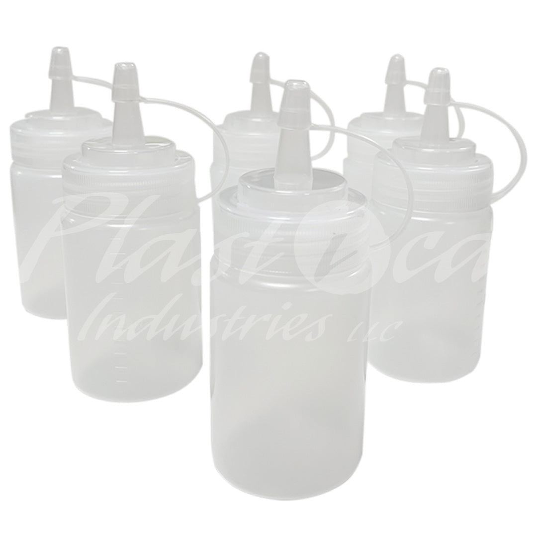 Squeeze Bottles – 120ml / 4oz Plastic Condiment Dispensers with Caps for Ketchup, Mustard, Sauces, Oil & More – Refillable & Easy to Use