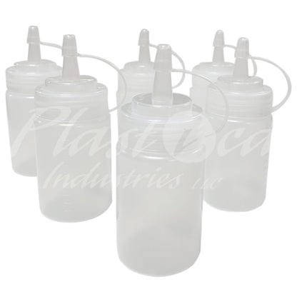 Squeeze Bottles – 120ml / 4oz Plastic Condiment Dispensers with Caps for Ketchup, Mustard, Sauces, Oil & More – Refillable & Easy to Use