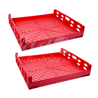 Plastic Storage Crate 750x650x150mm Stackable Food Grade Bread, Toast Crate Heavy Duty