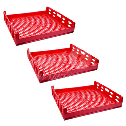 Plastic Storage Crate 750x650x150mm Stackable Food Grade Bread, Toast Crate Heavy Duty