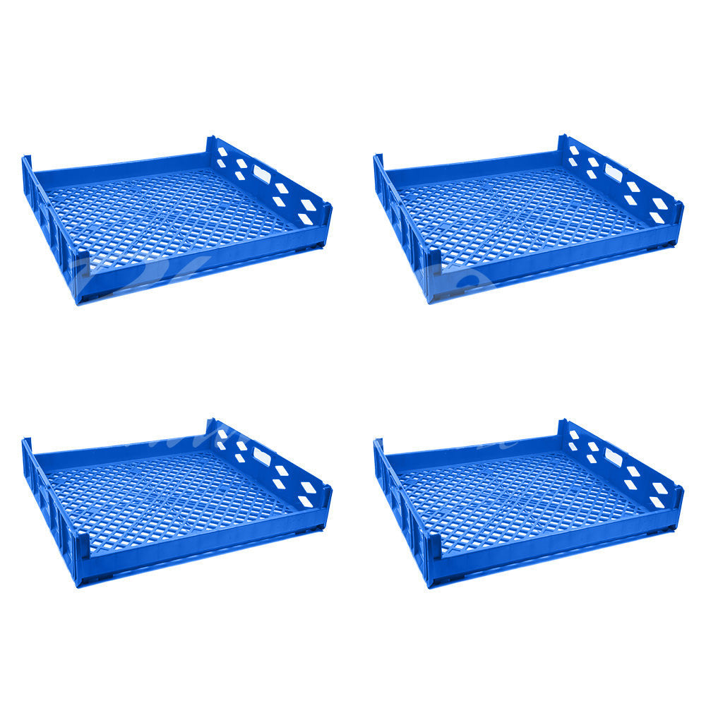 Plastic Storage Crate 750x650x150mm Stackable Food Grade Bread, Toast Crate Heavy Duty