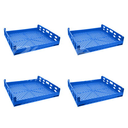 Plastic Storage Crate 750x650x150mm Stackable Food Grade Bread, Toast Crate Heavy Duty
