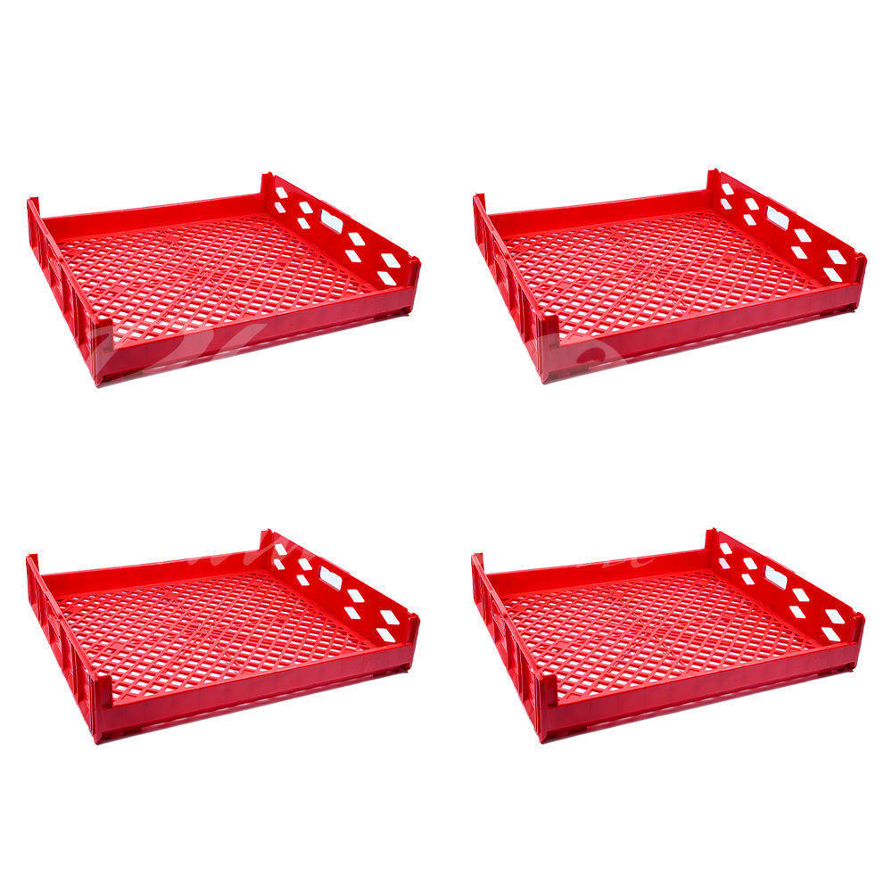 Plastic Storage Crate 750x650x150mm Stackable Food Grade Bread, Toast Crate Heavy Duty