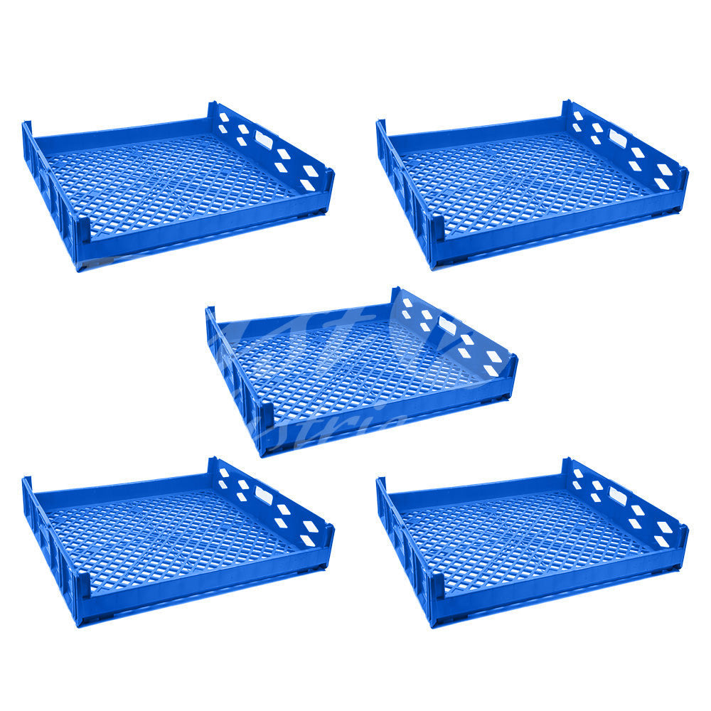 Plastic Storage Crate 750x650x150mm Stackable Food Grade Bread, Toast Crate Heavy Duty