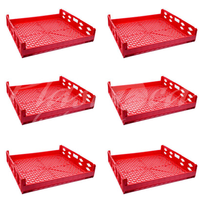 Plastic Storage Crate 750x650x150mm Stackable Food Grade Bread, Toast Crate Heavy Duty