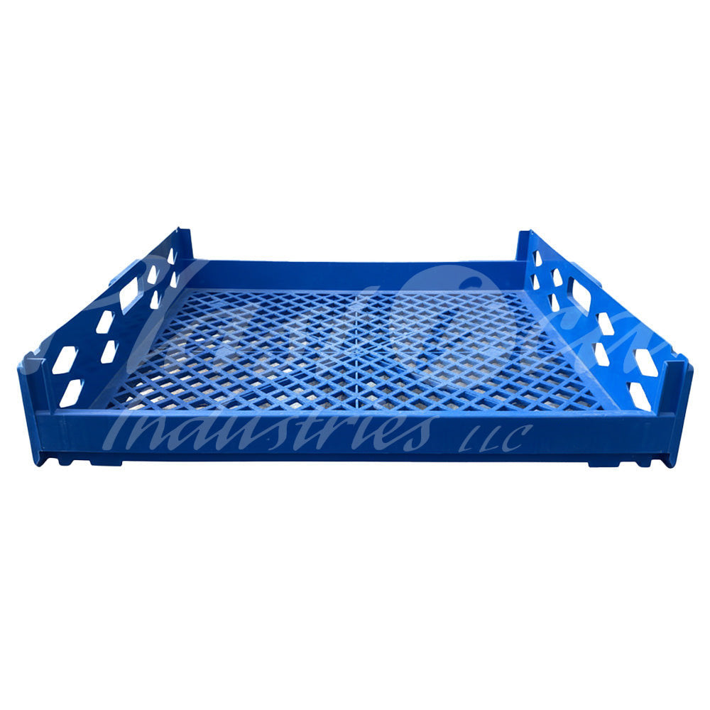 Plastic Storage Crate 750x650x150mm Stackable Food Grade Bread, Toast Crate Heavy Duty