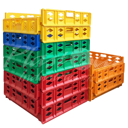 Plastic Storage Crate 750x650x150mm Stackable Food Grade Bread, Toast Crate Heavy Duty