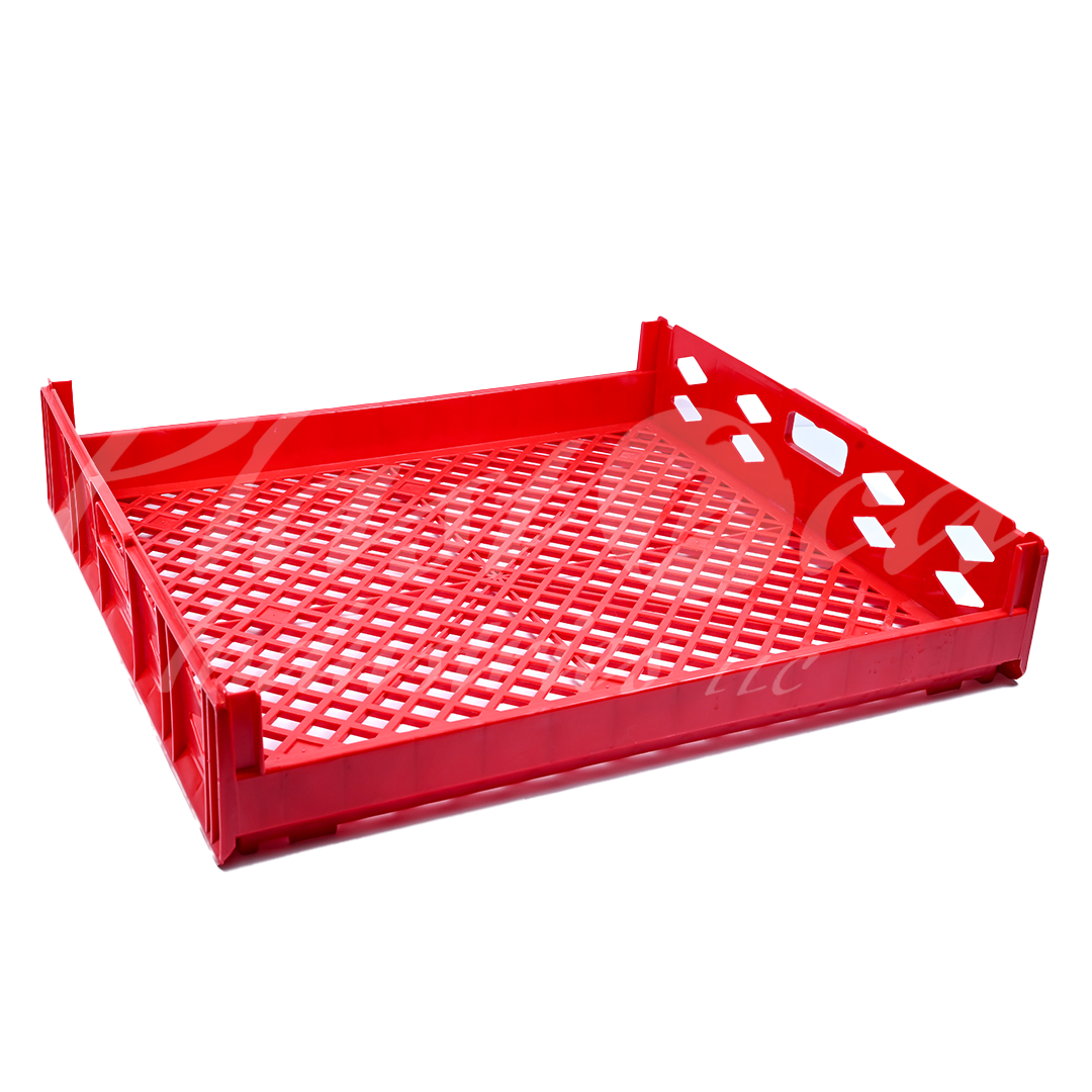 Plastic Storage Crate 750x650x150mm Stackable Food Grade Bread, Toast Crate Heavy Duty