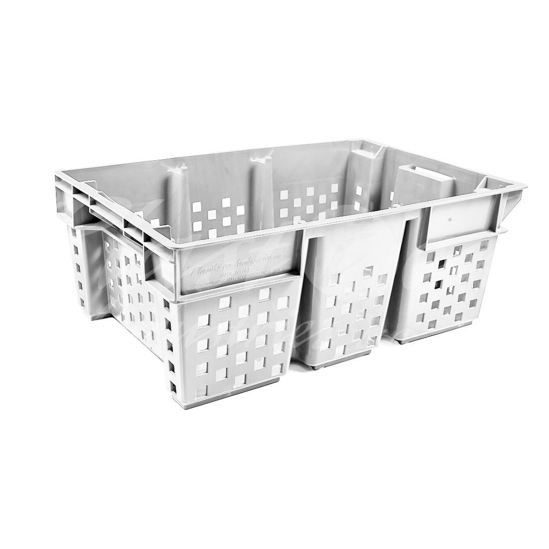 Plastic Storage Crate 580x380x220mm Stackable Nestable Ventilated  Date Crate, Fruit Heavy Duty