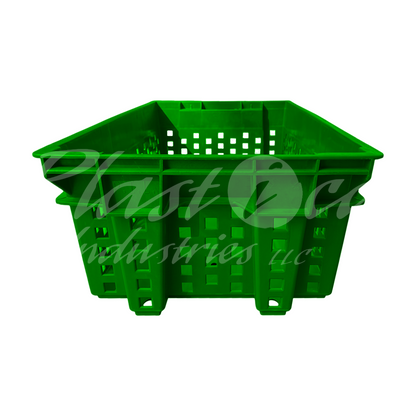 Plastic Storage Crate 580x380x220mm Stackable Nestable Ventilated Vegetable Crate Heavy Duty