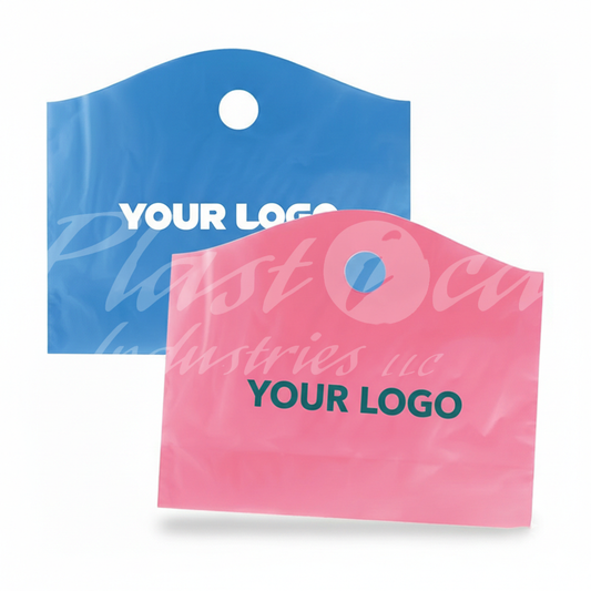 Wave Cut Handle Bags | Die-Cut Plastic Shopping & Carrier Bags | Customized Sizes & Designs